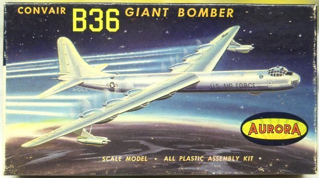 Aurora 1/333 Convair B-36 Peacemaker Giant Bomber, 492-70 plastic model kit